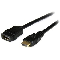 StarTech.com 2m HDMI Extension Cable, HDMI Male to Female Cable, 4K HDMI Cable Extender, 4K UHD HDMI Cable with Ethernet M/F, HDMI 1.4 - 6.6ft/2m w/