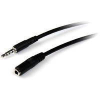 StarTech.com 1m 3.5mm 4 Position TRRS Headset Extension Cable - M/F - First End: 1 x Mini-phone Audio - Male - Second End: 1 x Mini-phone Audio - - -