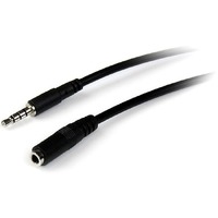 StarTech.com 2m 3.5mm 4 Position TRRS Headset Extension Cable - M/F - First End: 1 x Mini-phone Audio - Male - Second End: 1 x Mini-phone Audio - - -