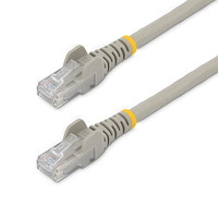 StarTech.com 15m CAT6 Ethernet Cable - Grey Snagless Gigabit - 100W PoE UTP 650MHz Category 6 Patch Cord UL Certified Wiring/TIA - First End: 1 x - -