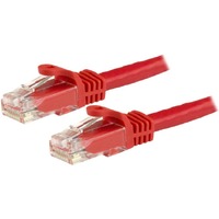 StarTech.com 15m CAT6 Ethernet Cable - Red Snagless Gigabit - 100W PoE UTP 650MHz Category 6 Patch Cord UL Certified Wiring/TIA - First End: 1 x - -