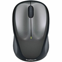 Logitech M235 Mouse - Radio Frequency - USB - Optical - Colt Gray - Wireless - 25 m - 2.40 GHz - Scroll Wheel - 1