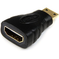 StarTech.com Mini HDMI to HDMI Adapter, 4K High Speed HDMI Adapter, 4K 30Hz Ultra HD High Speed HDMI Adapter, UHD Mini HDMI Adapter 4K - 1 x 19-pin -