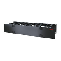 APC by Schneider Electric AR8606 Cable Organizer - Black - 1 Each Pack - TAA Compliant - Cable Manager - 2U Rack Height
