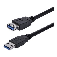 StarTech.com 1m Black SuperSpeed USB 3.0 (5Gbps) Extension Cable A to A - M/F - Extend your SuperSpeed USB 3.0 cable by up to an additional meter - -