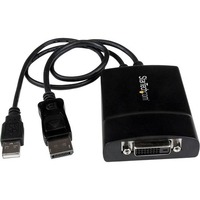 StarTech.com DisplayPort to DVI Dual Link Active Adapter, DisplayPort to DVI-D Adapter/Video Converter 2560x1600 60Hz, DP to DVI Adapter - 1 x 20-pin