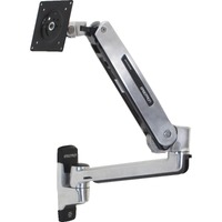 Ergotron Wall Mount for Flat Panel Display - Polished Aluminum - Height Adjustable - 106.7 cm (42") Screen Support - 11.34 kg Load Capacity - 75 x x