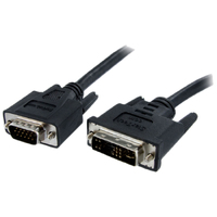 StarTech.com 2m DVI to VGA Display Monitor Cable - DVI to VGA (15 Pin) - 2 Meter DVI-A to VGA Analog Video Cable Male to Male - Connect a VGA display