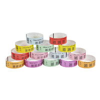 Zebra Z-Band Fun 10012712-4 Multipurpose Label - 25.40 mm Width x 254 mm Length - Permanent Adhesive - Direct Thermal - Green - Polypropylene - 350 /