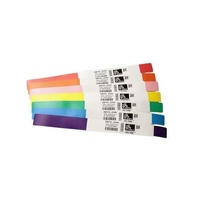 Zebra Z-Band Fun 10012712-5 Multipurpose Label - 25.40 mm Width x 254 mm Length - Permanent Adhesive - Direct Thermal - Pink - Polypropylene - 350 /