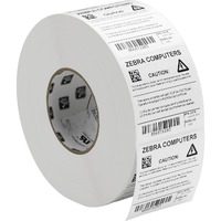 Zebra Z-Ultimate Multipurpose Label - 50.80 mm Width x 25.40 mm Length - Permanent Adhesive - Rectangle - Thermal Transfer - Glossy - White - - 2530