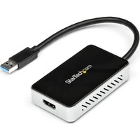 StarTech.com USB 3.0 to HDMI External Video Card Multi Monitor Adapter with 1-Port USB Hub - 1920x1200 / 1080p - 1 x 9-pin Type A USB 3.0 USB Male -