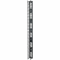 APC by Schneider Electric AR7580A Cable Organizer - Black - 2 Each Pack - TAA Compliant - Cable Pass-through - 42U Rack Height