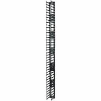 APC by Schneider Electric AR7580A Cable Organizer - Black - 2 Pack - TAA Compliant - Cable Pass-through - 42U Height
