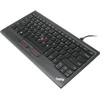 Lenovo ThinkPad Keyboard - Cable Connectivity - USB Interface - Trackpoint - English (US) - Black - Scissors Keyswitch - Computer, Tablet - PC