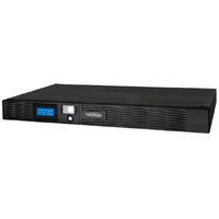 CyberPower Professional PR1000ELCDRT1U Line-interactive UPS - 1 kVA/670 W - 1U Rack/Tower - 8 Hour Recharge - 14 Minute Stand-by - 220 V AC Input - V