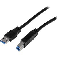 StarTech.com 2m (6 ft) Certified SuperSpeed USB 3.0 A to B Cable - M/M - First End: 1 x 9-pin USB 3.0 Type A - Male, USB - Male - Second End: 1 x USB