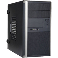 In Win EM035 Computer Case - Micro ATX Motherboard Supported - Mid-tower - Black - 5 x Bay(s) - 1 x 90 mm x Fan(s) Installed - 1 x 400 W - Power - 2