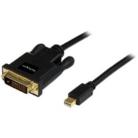 StarTech.com 3ft Mini DisplayPort to DVI Cable, Mini DP to DVI-D Adapter/Converter Cable, 1080p Video, mDP 1.2 to DVI Monitor/Display - First End: 1