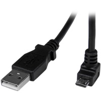 StarTech.com 2m Micro USB Cable - A to Down Angle Micro B - First End: 1 x 4-pin USB 2.0 Type A - Male - Second End: 1 x 5-pin M