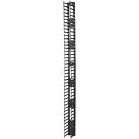 APC by Schneider Electric AR7585 Cable Organizer - Black - 2 Pack - TAA Compliant - Cable Pass-through - 45U Height