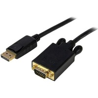 StarTech.com 3ft (1m) DisplayPort to VGA Cable, Active DisplayPort to VGA Adapter Cable, 1080p Video, DP to VGA Monitor Converter Cable - First End: