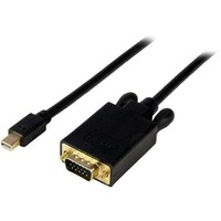 StarTech.com 6ft Mini DisplayPort to VGA Cable, Active Mini DP to VGA Adapter Cable, 1080p, mDP 1.2 to VGA Monitor/Display Converter Cable - 6ft Mini
