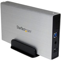 StarTech.com Drive Enclosure SATA/600 - USB 3.0 Type B Host Interface - UASP Support External - Silver - Turn a 3.5" SATA Hard Drive or Solid State a