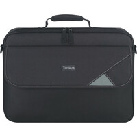 Targus Intellect TBC002AU Carrying Case for 39.6 cm (15.6") to 40.6 cm (16") Notebook - Black, Grey - Polyester Body - Handle, Shoulder Strap - 330 x