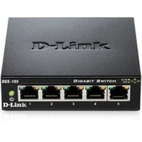 D-Link DGS-105 5 Ports Ethernet Switch - 10/100/1000Base-T - 2 Layer Supported