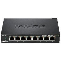 D-Link DGS-108 8 Ports Ethernet Switch - 10/100/1000Base-T - 2 Layer Supported - 6.70 W Power Consumption