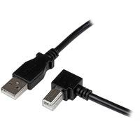 StarTech.com 2m USB 2.0 A to Right Angle B Cable - M/M - First End: 1 x 4-pin USB 2.0 Type A - Male - Second End: 1 x 4-pin USB 2.0 Type B - Male - -