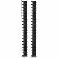 APC by Schneider Electric AR7721 Cable Organizer - Black - 2 Pack - TAA Compliant - Cable Manager - 42U Height