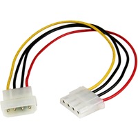 StarTech.com 12in LP4 Power Extension Cable - M/F - For Hard Drive - LP4 / LP4 - 18 Gauge - 1 Pcs