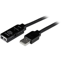 StarTech.com 10m USB 2.0 Active Extension Cable - M/F - First End: 1 x 4-pin USB 2.0 Type A - Male - Second End: 1 x 4-pin USB 2
