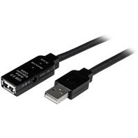 StarTech.com 10m USB 2.0 Active Extension Cable - M/F - First End: 1 x 4-pin USB 2.0 Type A - Male - Second End: 1 x 4-pin USB 2.0 Type A - Female, 1