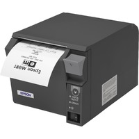 Epson TM- T70II Desktop Direct Thermal Printer - Monochrome - Receipt Print - USB - Parallel - With Cutter - Dark Grey - 250 mm/s Mono - 180 x 180 -