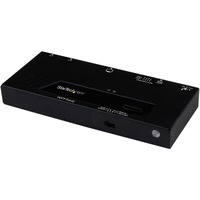 StarTech.com Audio/Video Switchbox - Cable - TAA Compliant - 1920 x 1200 - Full HD - 2 Input Device - 1 Display - Display, Blu-ray Disc Player, Box,