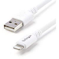 StarTech.com 3m (10ft) Long White Apple  8-pin Lightning Connector to USB Cable for iPhone / iPod / iPad - First End: 1 x USB - Second End: 1 x