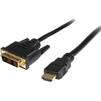 StarTech.com 0.5m HDMI to DVI-D Cable - HDMI to DVI Adapter / Converter Cable - 1x DVI-D Male 1x HDMI Male - Black 50 cm, 20in - Connect an output to