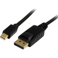 StarTech.com 3m (10ft) Mini DisplayPort to DisplayPort 1.2 Cable, 4K x 2K mDP to DisplayPort Adapter Cable, Mini DP to DP Cable 10ft (3m) Mini to 1.2