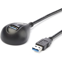 StarTech.com 5 ft Black Desktop SuperSpeed USB 3.0 Extension Cable - A to A M/F - First End: 1 x 9-pin USB 3.0 Type A - Male - S