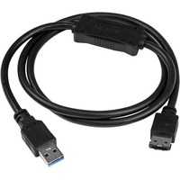 StarTech.com USB 3.0 to eSATA HDD / SSD / ODD Adapter Cable - 3ft eSATA Hard Drive to USB 3.0 Adapter Cable - SATA 6 Gbps - 1 x 9-pin USB 3.0 Type A