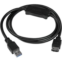 StarTech.com USB 3.0 to eSATA HDD / SSD / ODD Adapter Cable - 3ft eSATA Hard Drive to USB 3.0 Adapter Cable - SATA 6 Gbps - 1 x