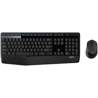 Logitech MK345 Keyboard & Mouse - USB Wireless RF 2.40 GHz Keyboard - Keyboard/Keypad Color: Black - USB Wireless RF Mouse - Optical - 1000 dpi - 3 -
