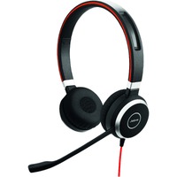 Jabra EVOLVE 40 Wired Over-the-head Stereo Headset - Binaural - Supra-aural - Noise Cancelling Microphone - Noise Canceling - USB, Mini-phone (3.5mm)