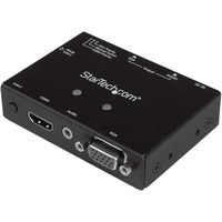 StarTech.com Audio/Video Switchbox - Cable - TAA Compliant - 1920 x 1200 - WUXGA - 2 Input Device - 1 Display - Projector - 1 x HDMI In - 1 x VGA In