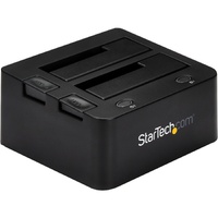 StarTech.com Drive Dock SATA/600 - USB 3.0 Type B Host Interface - UASP Support External - Black - Dual-Bay Hard Drive Dock for 2.5/3.5" SATA and IDE