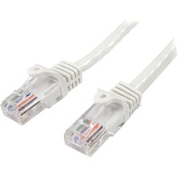 StarTech.com 1 m White Cat5e Snagless RJ45 UTP Patch Cable - 1m Patch Cord - Make Fast Ethernet network connections using this high quality Cat5e - 1