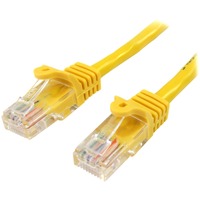 StarTech.com 1 m Yellow Cat5e Snagless RJ45 UTP Patch Cable - 1m Patch Cord - First End: 1 x RJ-45 Network - Male - Second End: 1 x RJ-45 Network - -